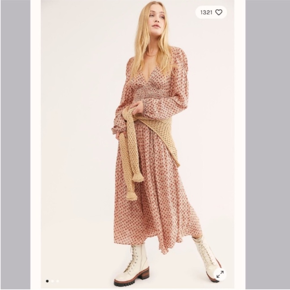 Free People Indigo Child Midi Dress